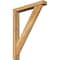 Ekena Millwork Traditional Block Rough Sawn Bracket w/ Offset Brace, Western Red Cedar, 4"W x 24"D x 32"H BKT0402X24X32TRA05RWR - alternate 1